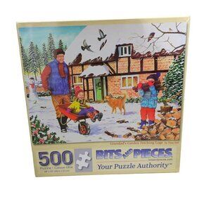 💎218 Bits And Pieces Grandad's Garden Fetching Logs 500 Piece Jigsaw Puzzle